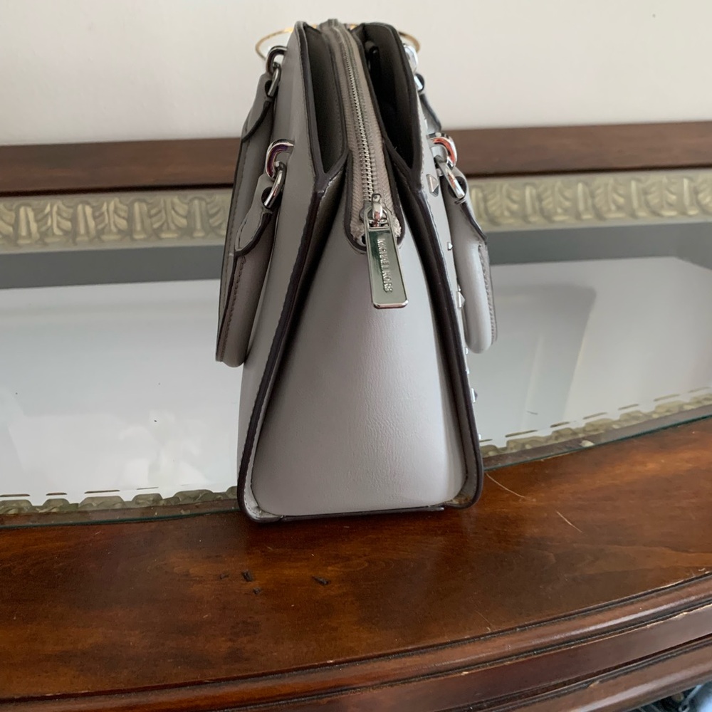 Michael Kors Gray Satchel with Silver Studs - Picture 4 of 8